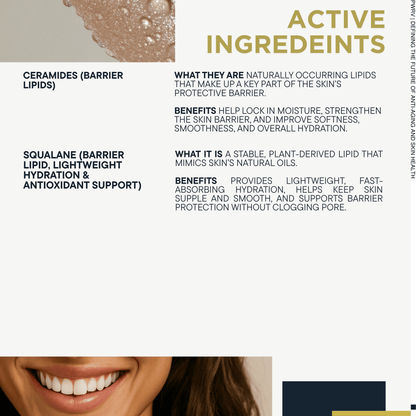 Stem cell serum for face by PowerV. A clean, gentle anti aging and anti wrinkle barrier repair serum for sensitive, mature and crepey skin. Built on astaxanthin and two plant stem cells with ceramides, beta glucan, squalane. A gentle retinol alternative. - PowerV